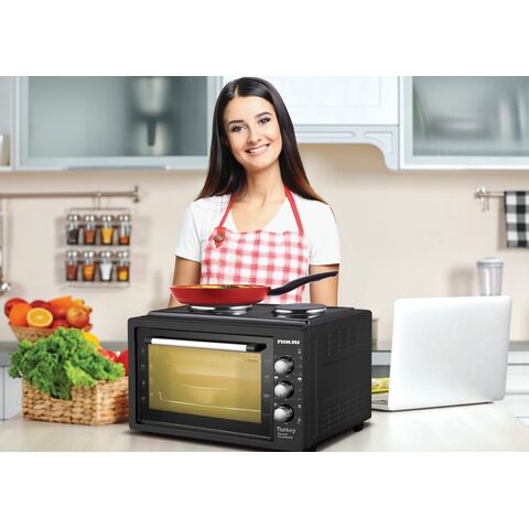 Nikai Oven 45L 2 Hot Plate 1800w NT4520RHT Black - Image 2