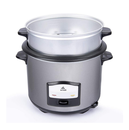 Evvoli 2 In 1 Rice Cooker with Steamer 6.5L Up To 12 Cup Of Rice non-stick 750W - EVKA-RC6501S - Image 2