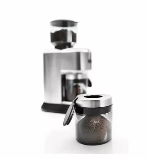 De'Longhi Dedica Pump Style Coffee Grinder With Large Bean Hoper , Burr Grinding System 14 Cups Capacity , KG521.M , Metalic - Image 4