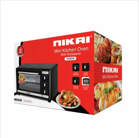 NIKAI OVEN 38L WITH ROTISSERIE 1500W - NT3820R - Image 3
