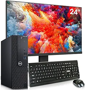 Dell Optiplex GX 3060 – DOS, Intel Core I3 3.6 GHz, 4GB Ram, 1TB HDD, DVD Writer,Keyboard,Mouse, 19 Screen(Brand New)