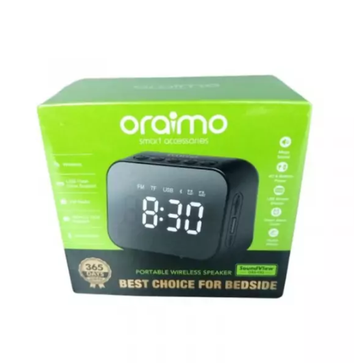 Oraimo SoundView Portable Wireless Speaker & Smart Alarm Clock 2in1 Black OBS-03S - Image 5