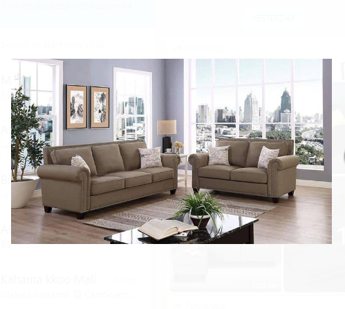 Velvet 3+2 Seater Khaki Colour