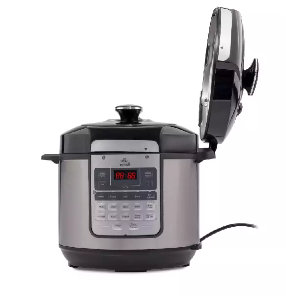 Evvoli Combo Pressure Cooker & Air Fryer 5.7L with 15in1 Smart Functions 1500W EVKA-COM6015S