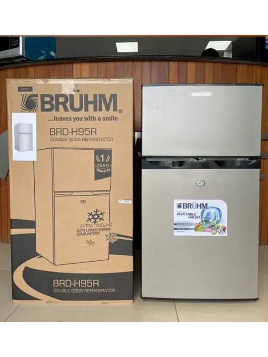 Bruhm Double Door Refrigerator 95L BRD-H95R - Image 2