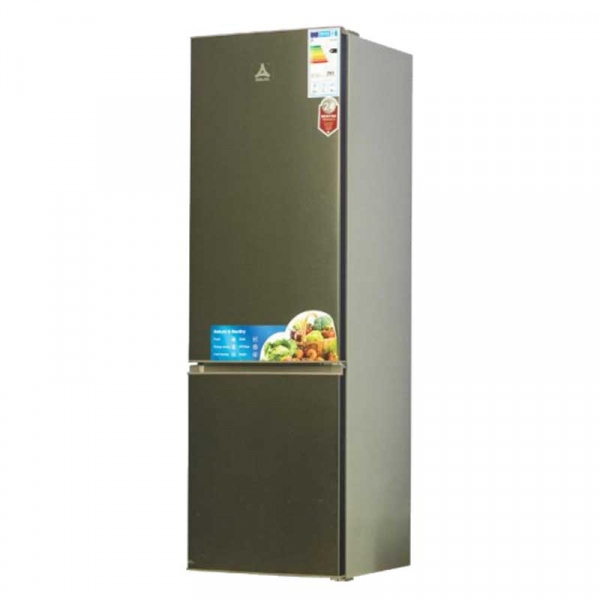 Delta Refrigerator 273L 2 Door Defrost Bottom Freezer Combi Inox DRF-358.I