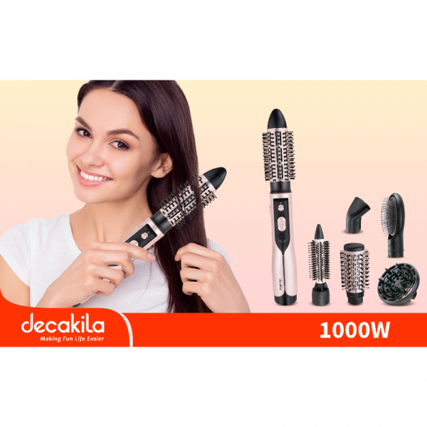 Decakila Hot Air Styler 1000W 6 in 1 Functions KEHS023P - Image 3