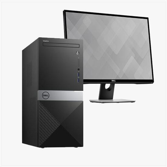 DELL Vostro 3670 19'' Intel Core i3, 4GB RAM, 1TB HDD - Black