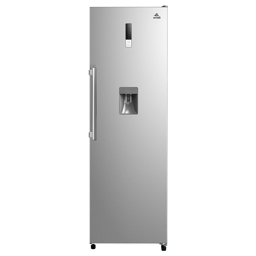 Evvoli Silver Upright Single Door Refrigerator 350L – EVRFM-U350MFSS