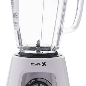 Moulinex Blendforce glass Blenders, White, 700 Watts - LM438127