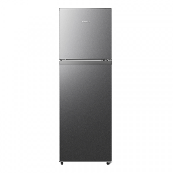 Hisense Refrigerator 154L Double Door, Top Freezer, Titanium Silver H225TT