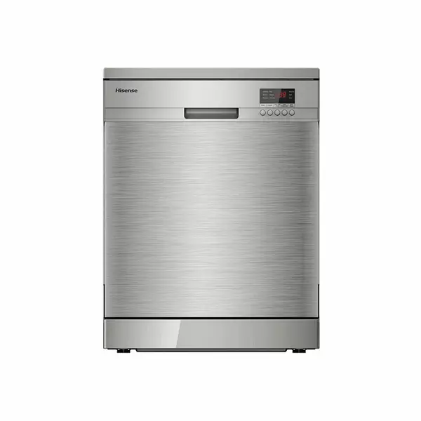 Hisense Dishwasher 13 Place Electronic Touch Screen, A++ Energy, Half-Load, Delay Start, Power-Off Memory, Dry+, Water Overflow, Stainless Steel H13DESS