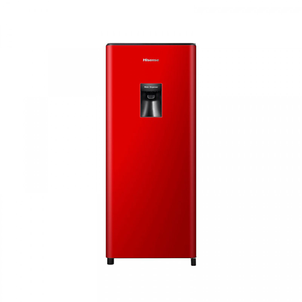 Hisense Refrigerator 177L Single Door, Water Dispenser, Red -H235RRE-WD