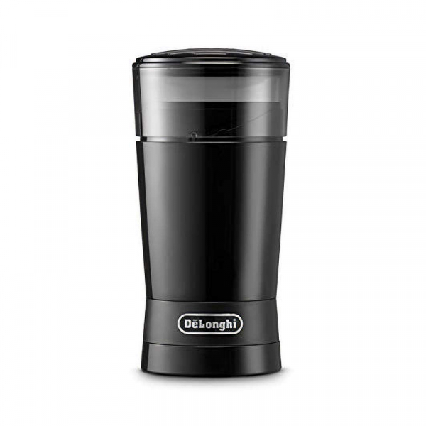 De'Longhi Electric Coffee Grinder 170W Stainless Steel Blade, 90g Coffee Bean Capacity, KG200.B