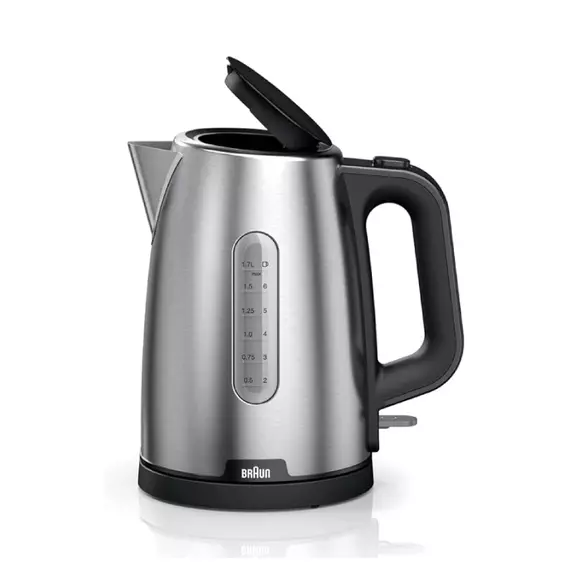 Braun Jug Kettle 1.7l Steel with Water Guage 2200w Wk102ai-Wk1500bk
