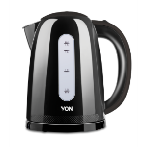 Von 2,200W 1.7L Cordless Plastic Kettle – VSKL17MNK