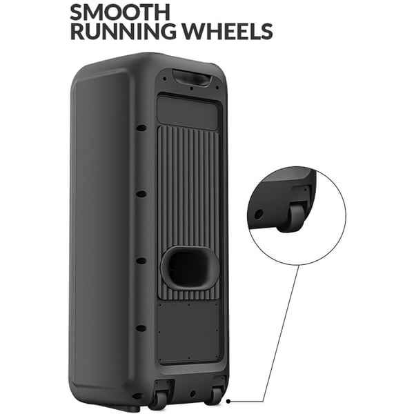 Evvoli party speaker Bluetooth Two Wireless MIC, Splashproof Design 200W PT200B - Image 5