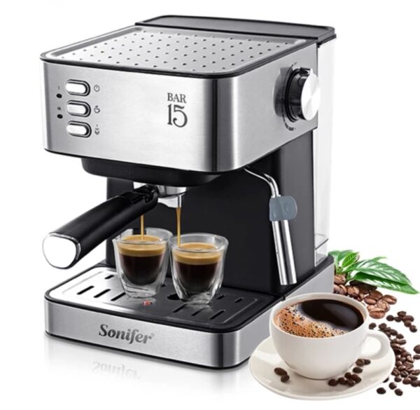 Sonifer 15 Bar Espresso Coffee Maker (850W, 1.6L) - SF-3535