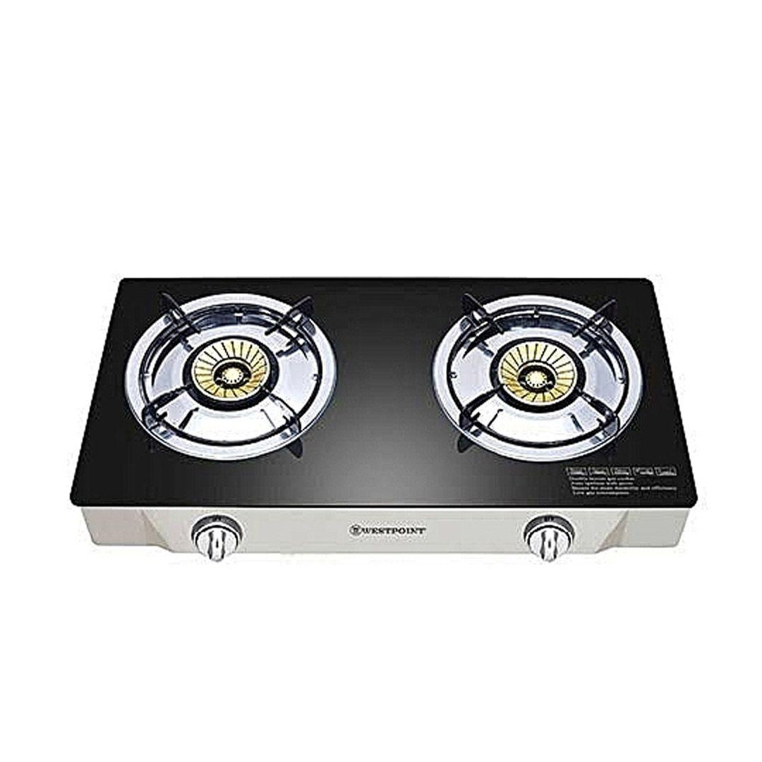 Westpoint 2 Burner Gas Stove Tempored Red Glass WTKJ-2818