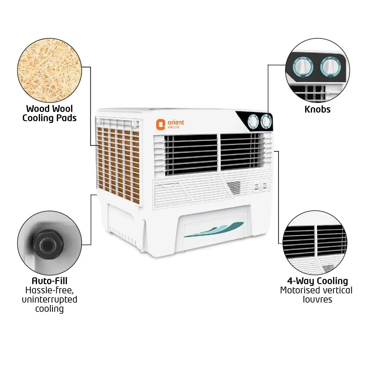 Orient Electric Magicool 50L Air Cooler made in India – CW5002B - Image 4