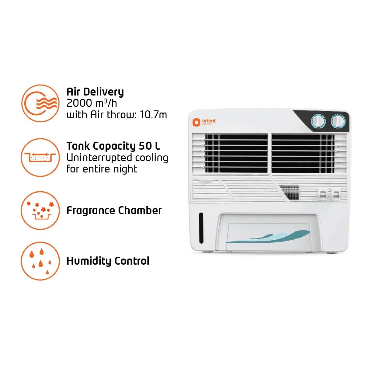Orient Electric Magicool 50L Air Cooler made in India – CW5002B - Image 3