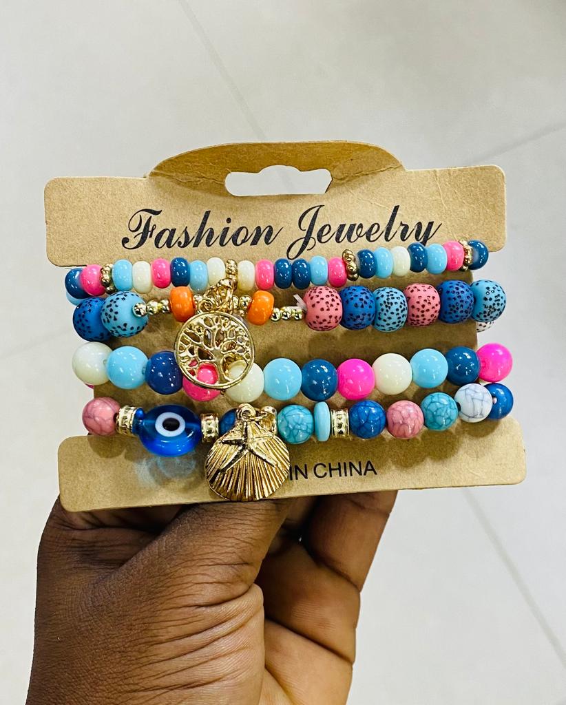 Bracelet 4pics Full Set Crazy Colour Tape 23