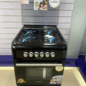 BRUHM FREE STANDING GAS COOKER BGC-6640NB 60cm x 60cm. 4 Full Gas Burners . Electric Oven & Grill.