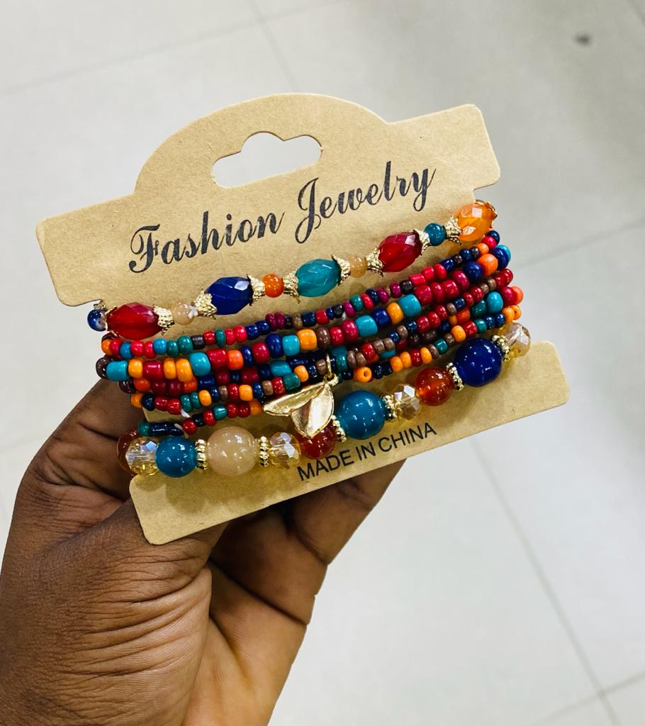 Bracelet 4pics Full Set Black, Crazy Colour Tape 16