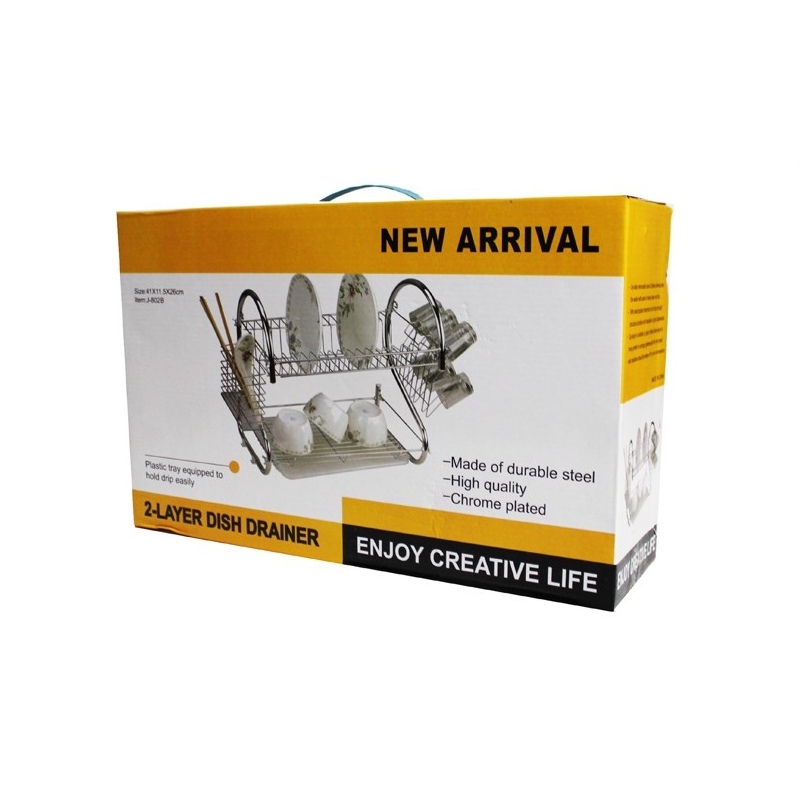 Dish Drainer Rack 2 Layer Stainless WL264 - Image 2