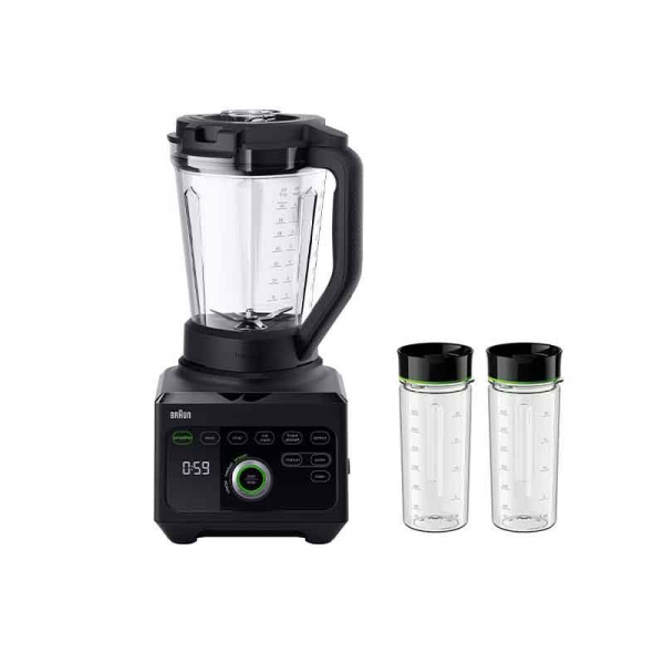 Braun Blender 1600W PowerBlend 9 Unique Triangular Jug, 10 Manual Speed Settings Plus Pulse, Motor JB901AI-JB9042BK