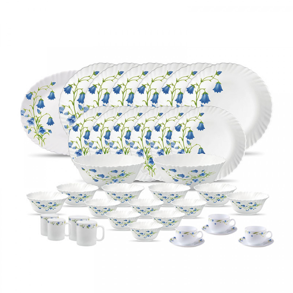 La Opala Dinner Set Blue Bells Classique 44 Pieces LB044