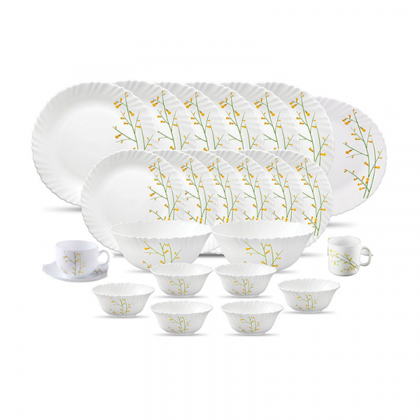 La Opala Dinner Set Citron Weave Classique 50 Pieces LW050