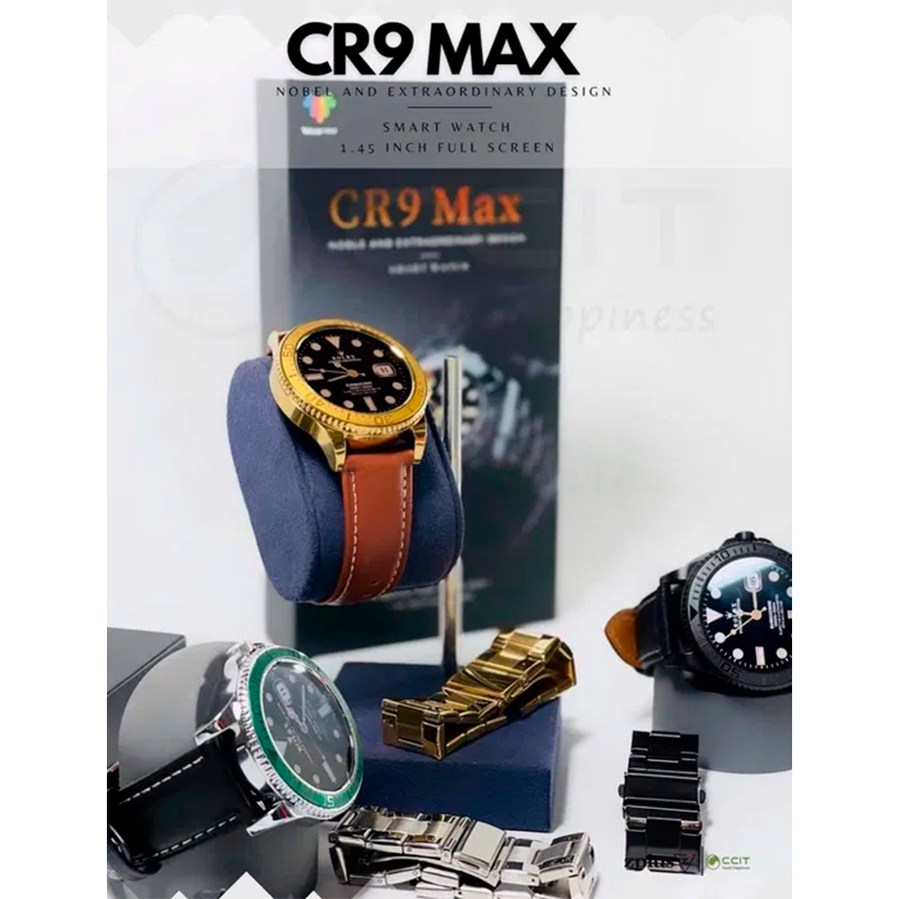 CR9 max smartwatch 2belt - Image 2