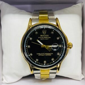 Classic Rolex Watch Gold & Black Colour Tape 1
