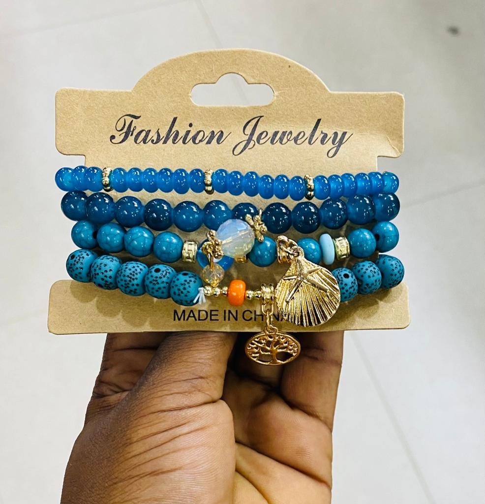 Bracelet 4pics Full Set Blue Colour Tape 07