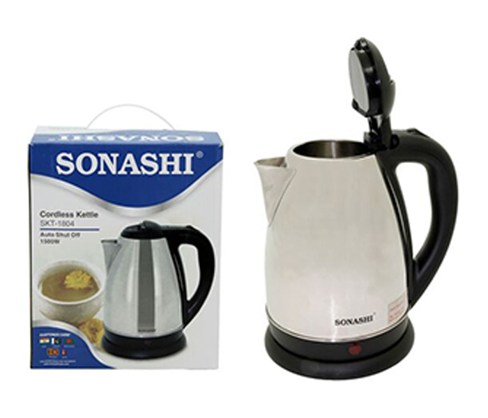 Sonashi 1.8 Liter Stainless Steel Cordless Kettle – SKT-1804 JUG