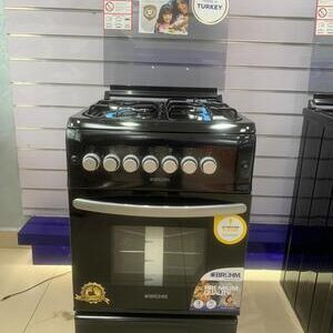 BRUHM FREE STANDING GAS COOKER BGC-5031NX 50cm x 55cm. 3 Gas Burners + 1 Electric Burner. Electric Oven & Grill.