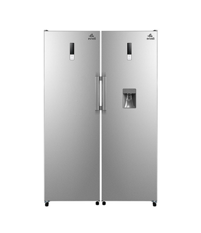 Evvoli 260 Liters Upright Freezer – Silver | EVRFM-U260MFSS