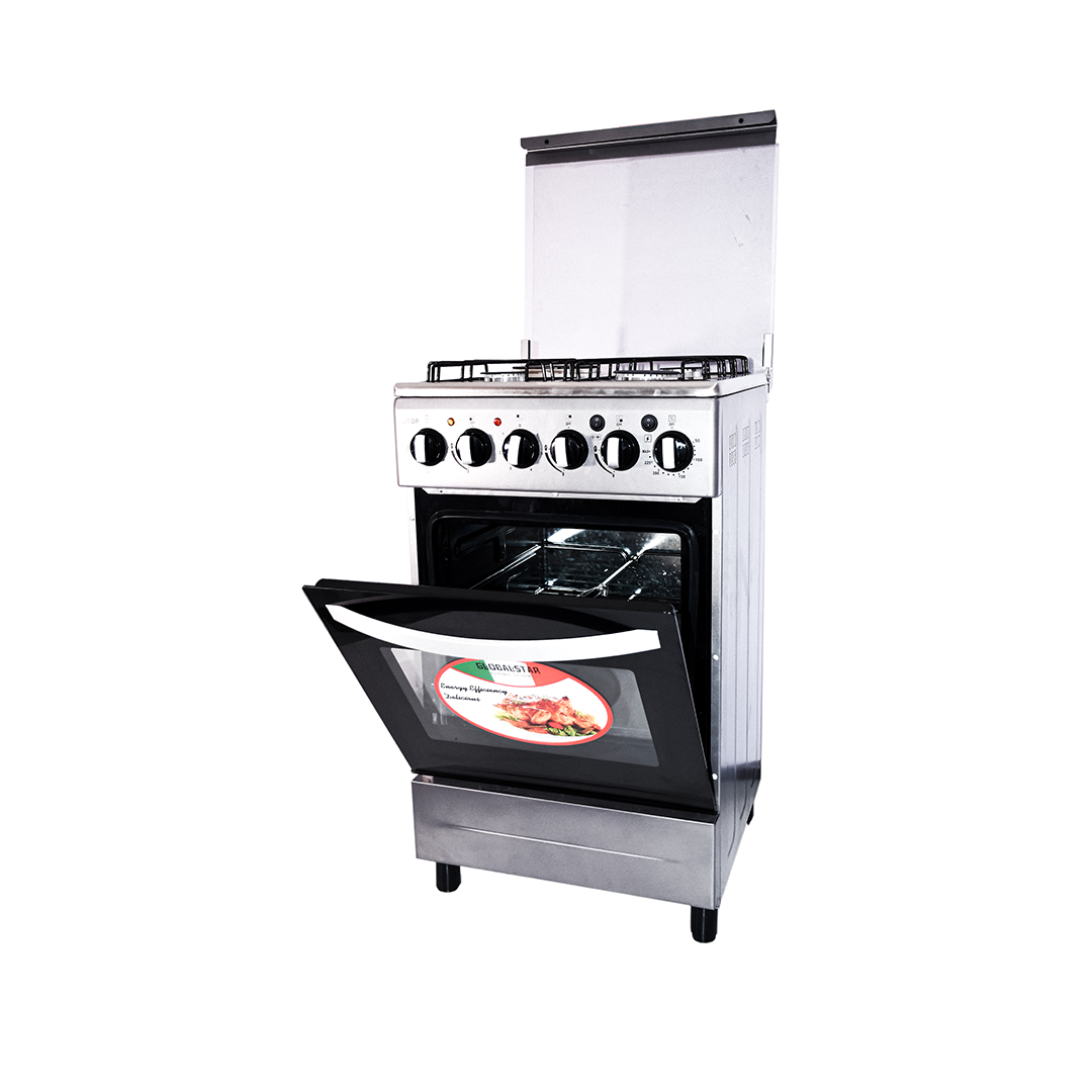 Alitop Free Standing Gas With 1 Electric Oven, 3 Gas Plates, 1 Electric Hot Plate, GS-036
