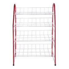 Large Dish Basket - 4 Tier Red