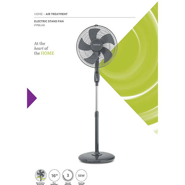 Kenwood Stand Fan 16inch 55w 3 Speed IFP55.AO - Image 3