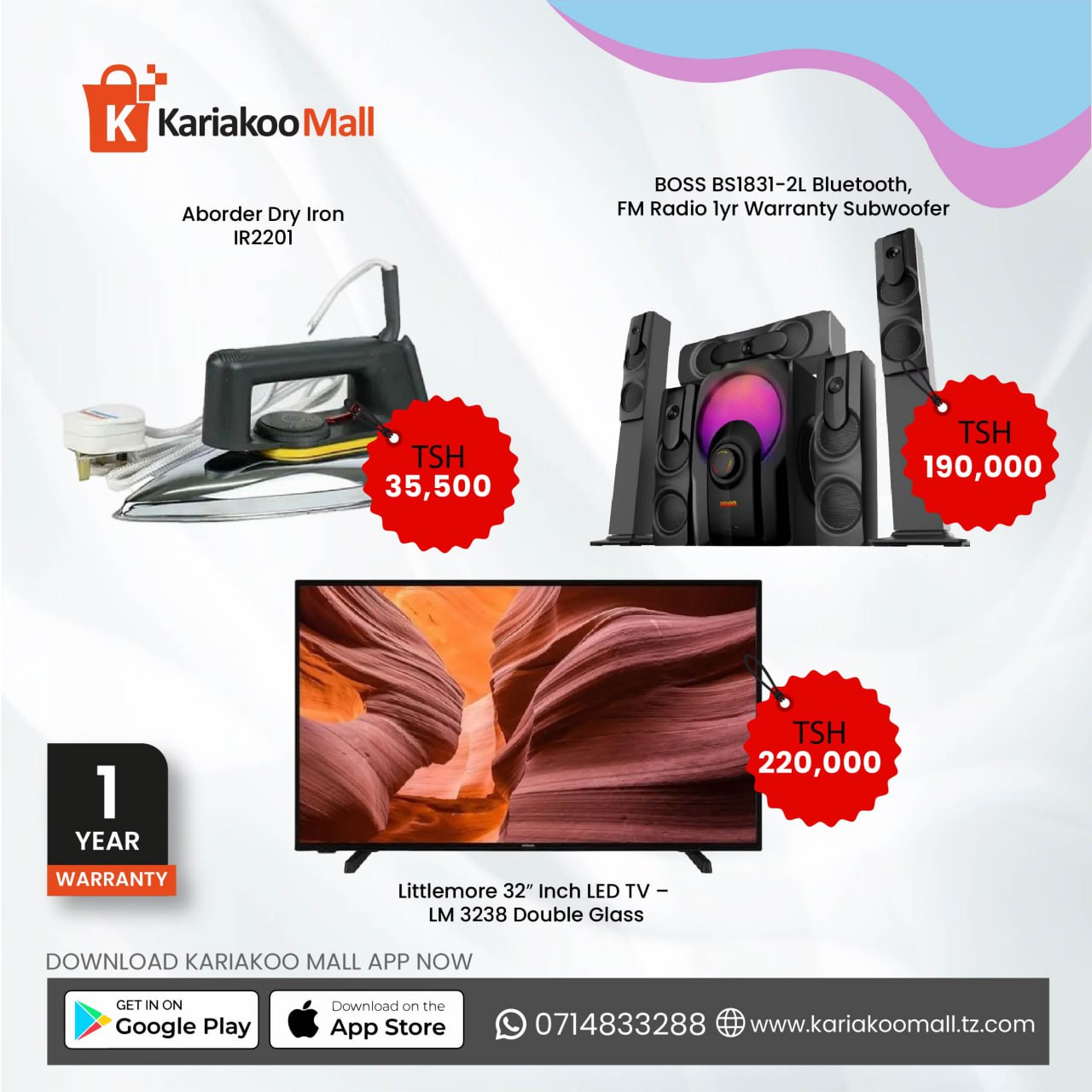 Littlemore 32″ Inch LED TV – LM 3238 Double Glass