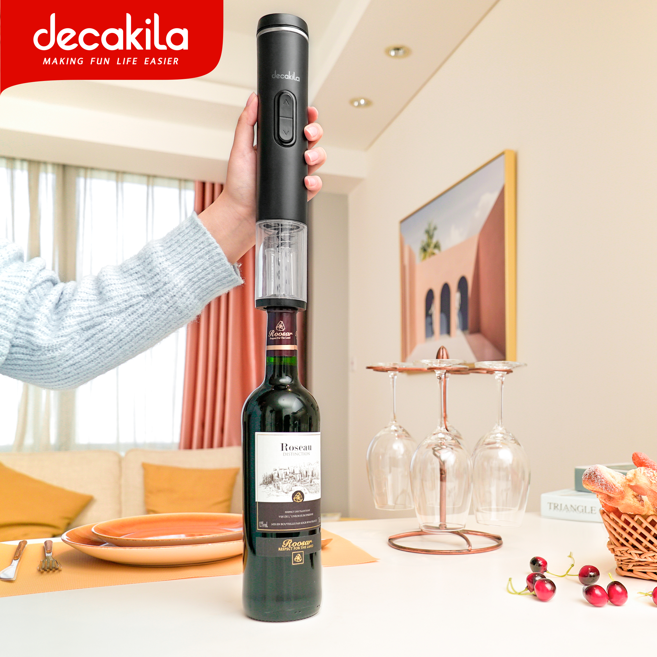 Decakila Electric Wine Opener - KMTT002W - Image 2