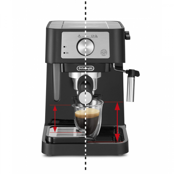 De'Longhi Stilosa Coffee Machine 1100W Traditional Barista Pump Espresso 2 Cups, Black EC260.BK - Image 3