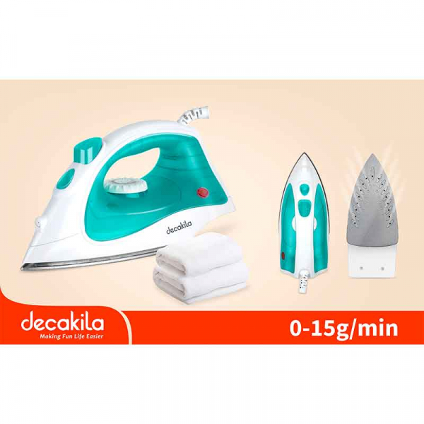 Decakila Steam Iron 1400W Tank 150ML Long Cord 1.5 Meter Fast Pre Heating KEEN019V - Image 2
