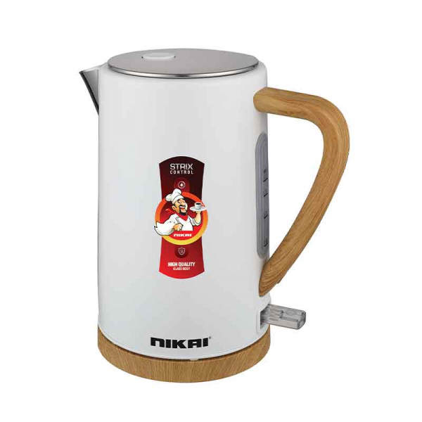 Nikai Kettle 1.7L 2200W SS Housing Strix VNQ Control Auto Shut Boil Dry Protection NK3006SW