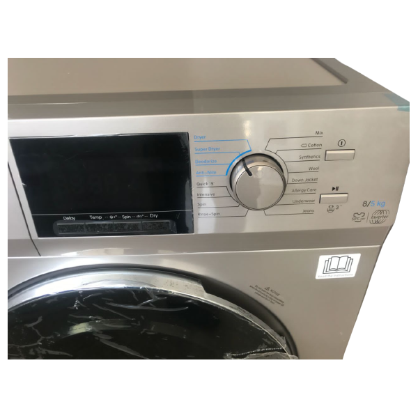 Westpoint Washing Machine 8kg & 5kg Dryer Automatic Front Load Silver WDMT-81420.ES - Image 2