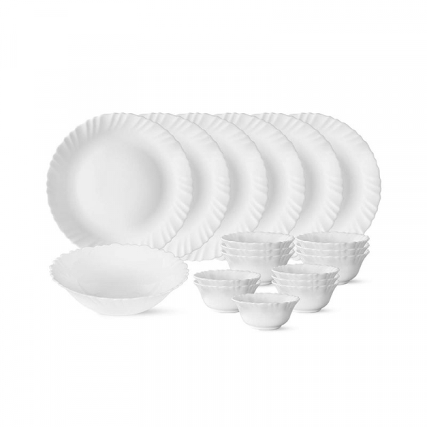 La Opala Dinner Set White Classique 20 Pieces LC020